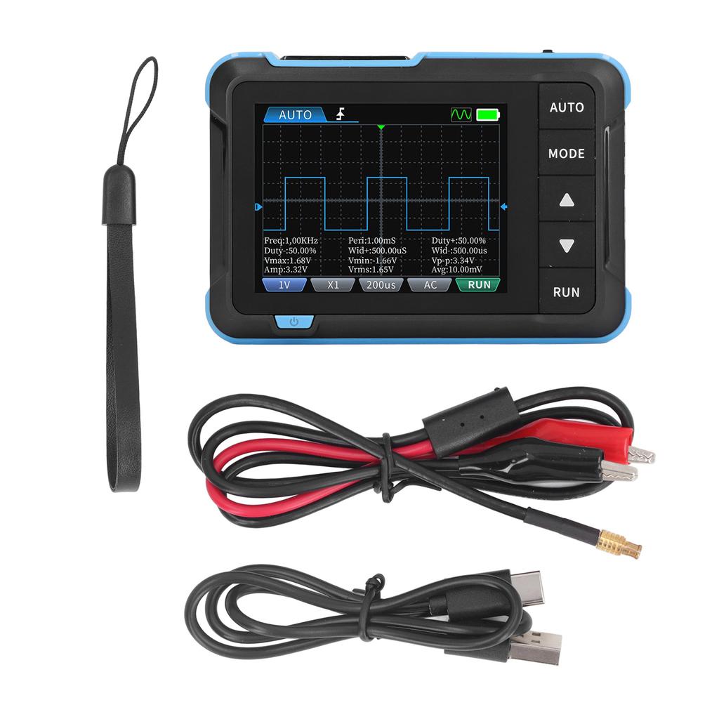 Handheld Mini Oscilloscope 2.8in TFT 1M Bandwidth 5.0MS s Sampling Rate Digital Oscillograph Meter