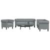 VidaXL 3-piece Sofa Set Light Grey Fabric, Sofa, Sofa Seat, Reclining Sofa, Comfort Sofa, Armchair of 3209191