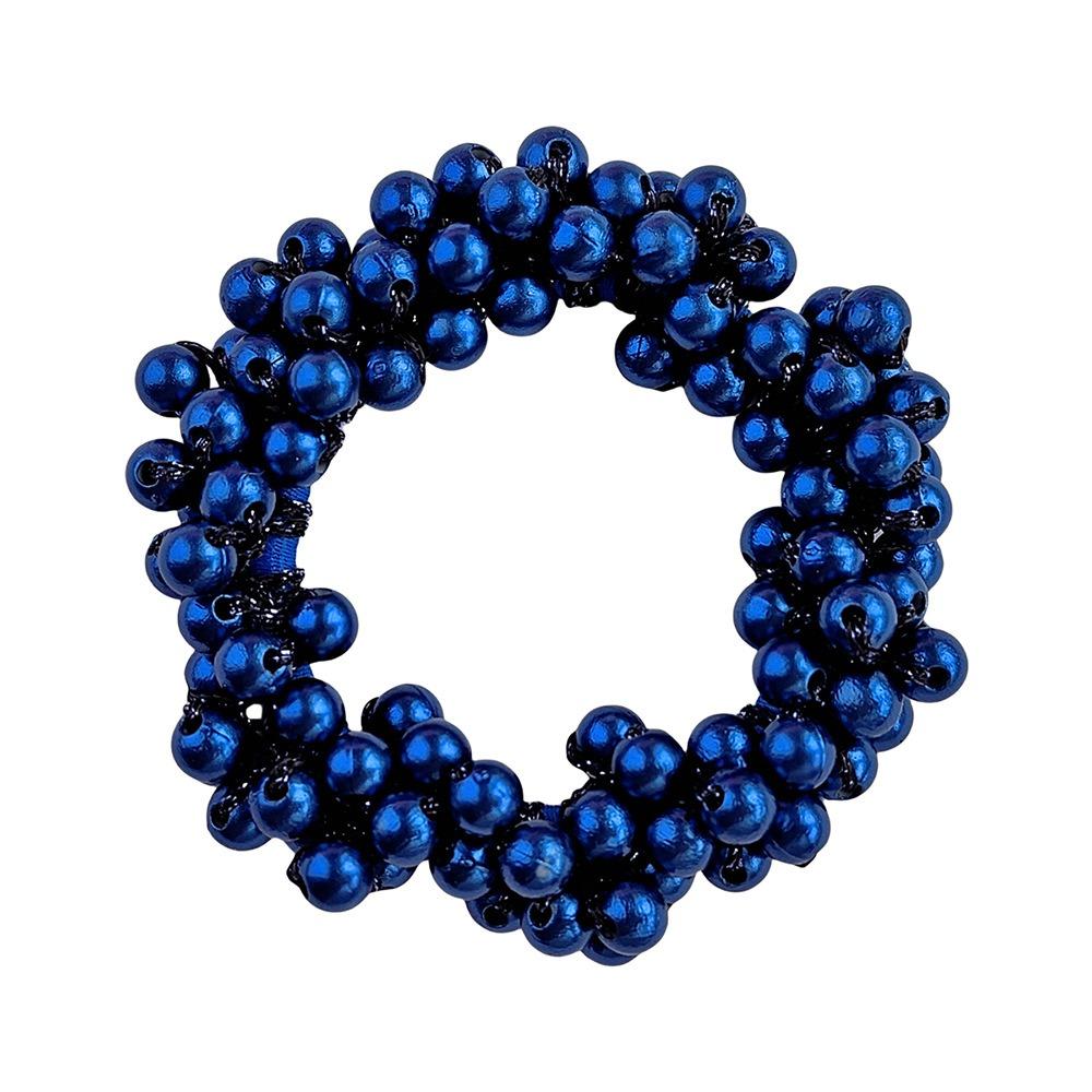 Woman Elegant Pearl Hair Ties Beads Girls Bow Scrunchies Rubber Hairbands Ponytail Holders Hair Accessories Elastic Hair Bands
