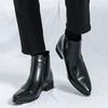 Knight Men's Boots designer casual style Outdoor Trendy Streets plus size Suit shoes Leisure Business Black versatile
