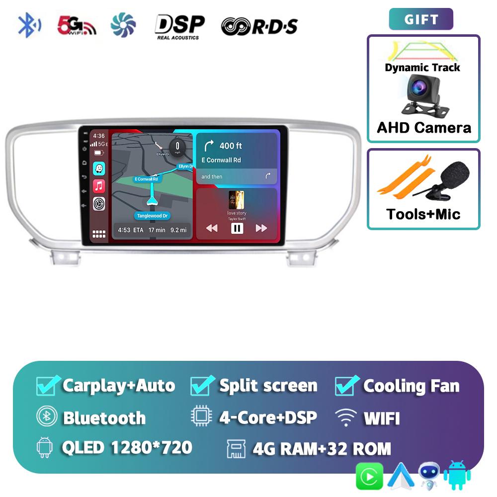 Android 14 Auto Carplay WIFI+4G Car Radio For KIA Sportage 4 KX5 2016 2017 2018 Navigation GPS Multimidia Video Player Stereo BT