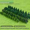 Mini DIY Model Train Landscape Tree Set - Simulated Plastic Trees for Sand Table Crafting