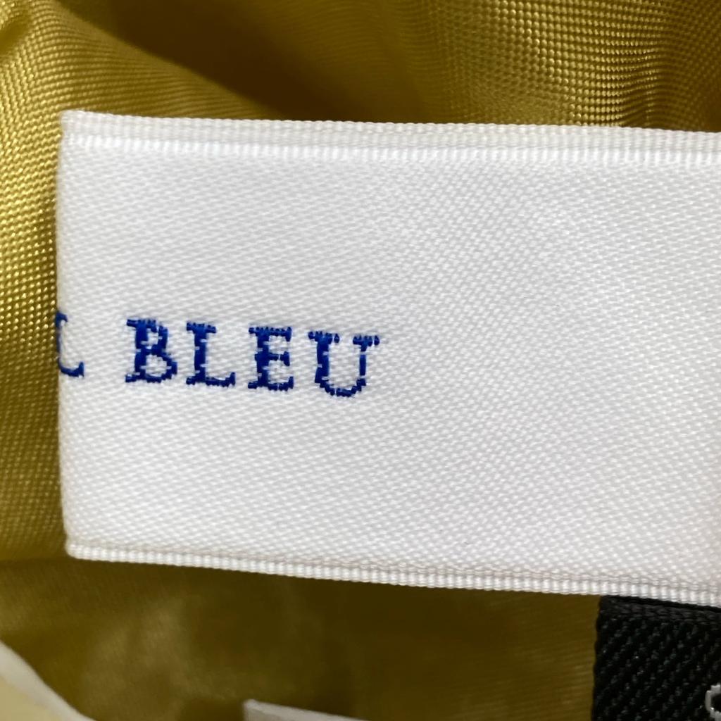 LE CIEL BLEU [Good Condition/24Stainless Steel] 24S67102 Wave Pleated Skirt skirt 34 yellowUsed