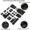 SENSHINE For Toyota Highlander Accessories 2025 -2024 Anti Dust Cup Holder Ert Center Console Shifter Trim Door Packet Mats Premium  Interior 22PC