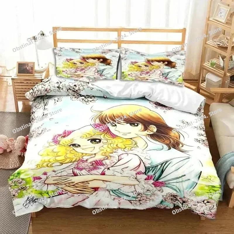 

Comforter Manga Candy Candy Bedding Set Print Bed Set With Bed Soft Single Double Queen Super King Size Boys Adult Comforter (quilt)-EU Single(135*200cm)3pcs