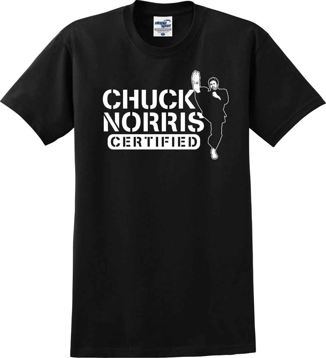 Chuck Norris Certified Funny Unisex T shirt (S-5X) S