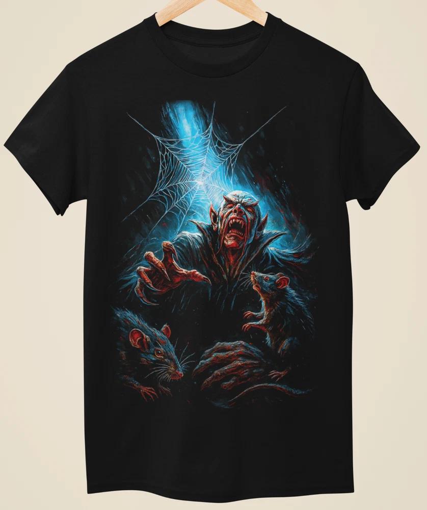 Inspired By Nosferatu Vampire Count Rats Spiderweb Horror Unisex TShirtH0042 S