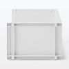 MUJI Recycled Polypropylene Storage Rack, Medium, White/Gray