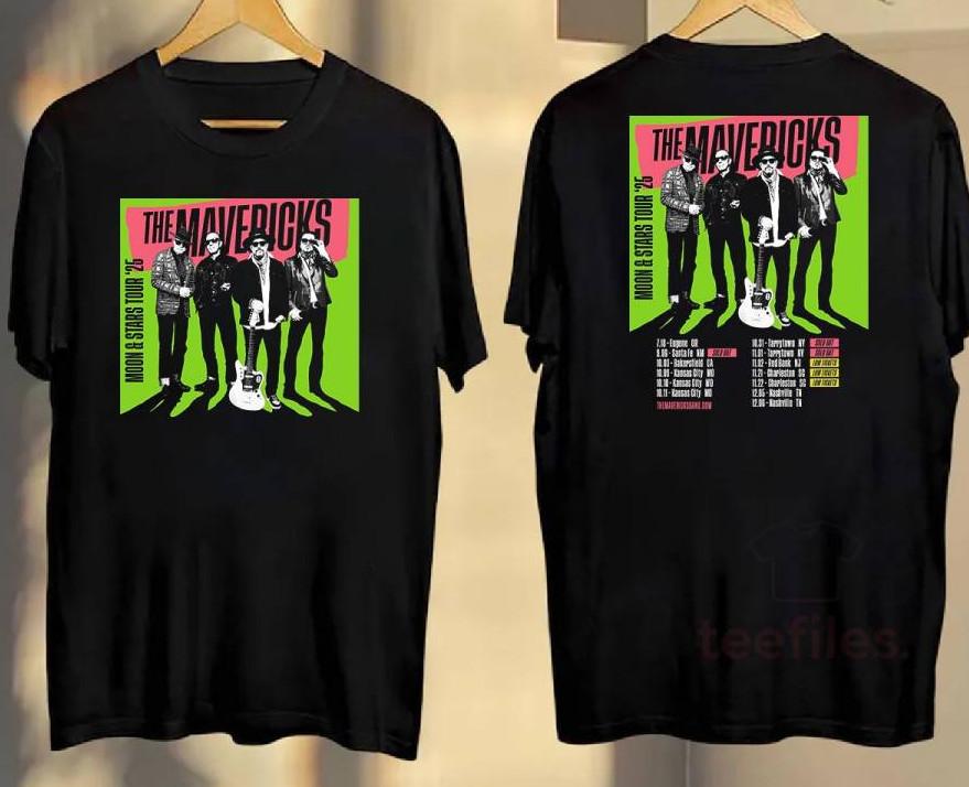 The Mavericks Moon & Stars Tour 2025 T-shirtTshirt Unisex T-Shirt XL