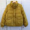 Down jacket women's loose stand-up collar fashionable versatile short literary and retro winter white duck down warm jacket