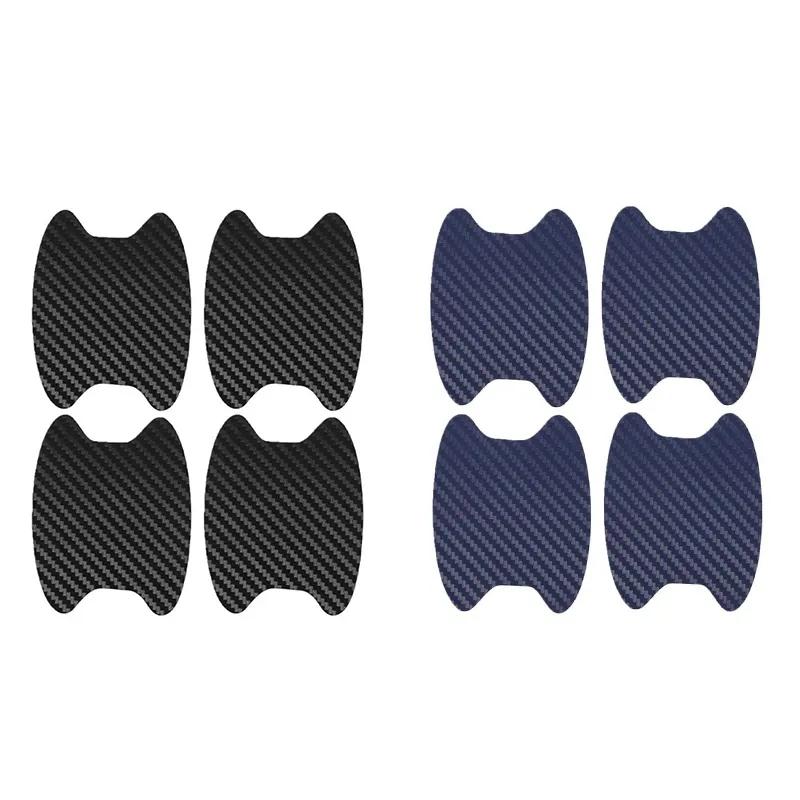 4 bucăți/set autocolant pentru ușa mașinii din fibră de carbon capac rezistent la zgârieturi Film de protecție pentru mânerul auto Accesorii auto pentru stilul exterior