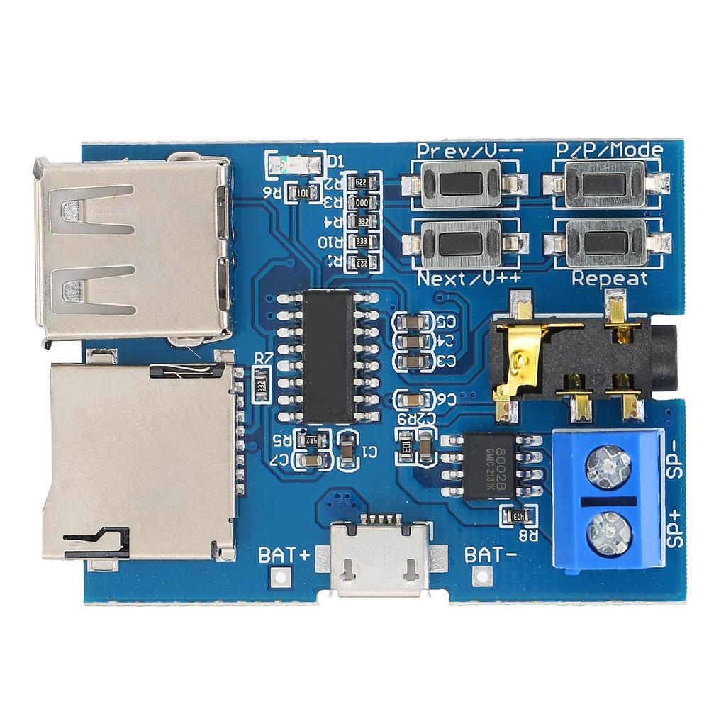 MP3 Decoding Module Lossless Power Amplifier O Receiving Decoder Board 3.7‑5.5V