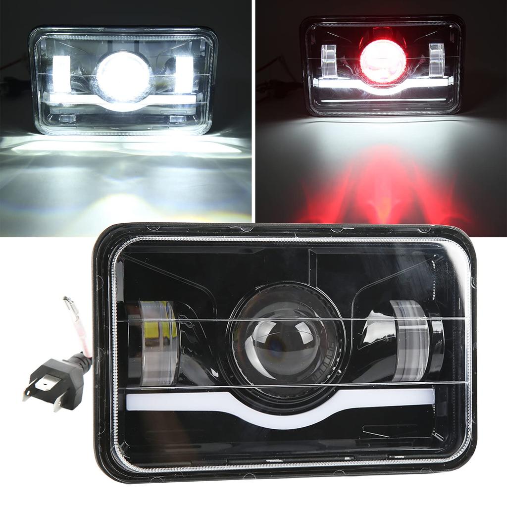 Square LED Headlight, Truck Front Square LED Headlamp Lamp with High Low Beam DRL