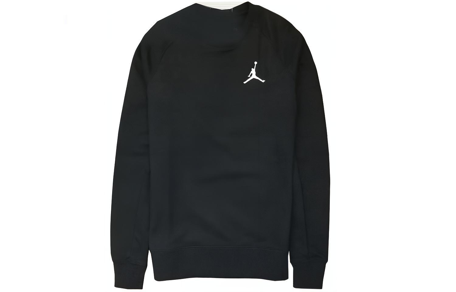 Свитшоты Jordan Мужские Черные С Круглым Вырезом Умеренный Обычный AH3935-010 S