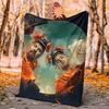 Bad Flannel Blanket Soft Warm All-Season Throw, Design for Camping, Car Travel, Hiking Sofa, Bed, Office Perfect Gift for Parties