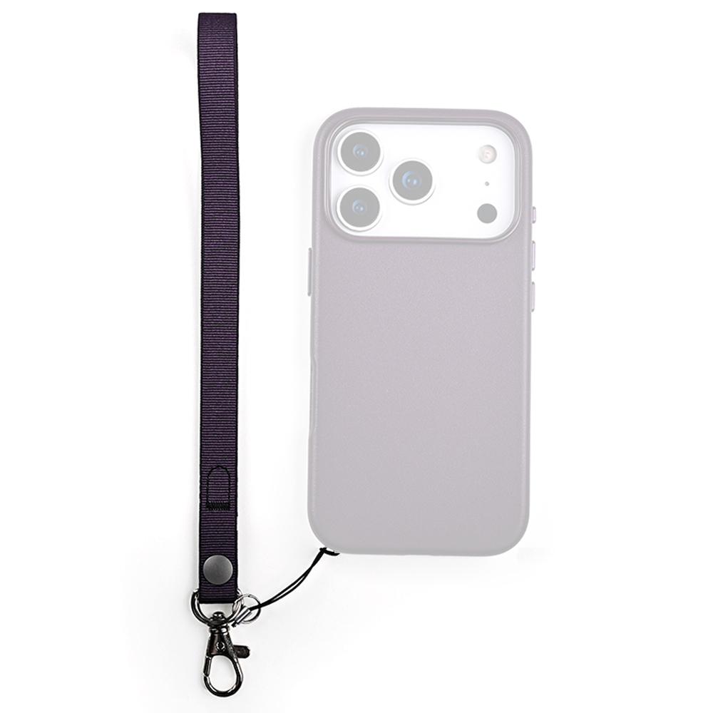 27cm Wrist Phone Lanyard Recycled PET Yarn Quick Release Short Strap with Tether Tab