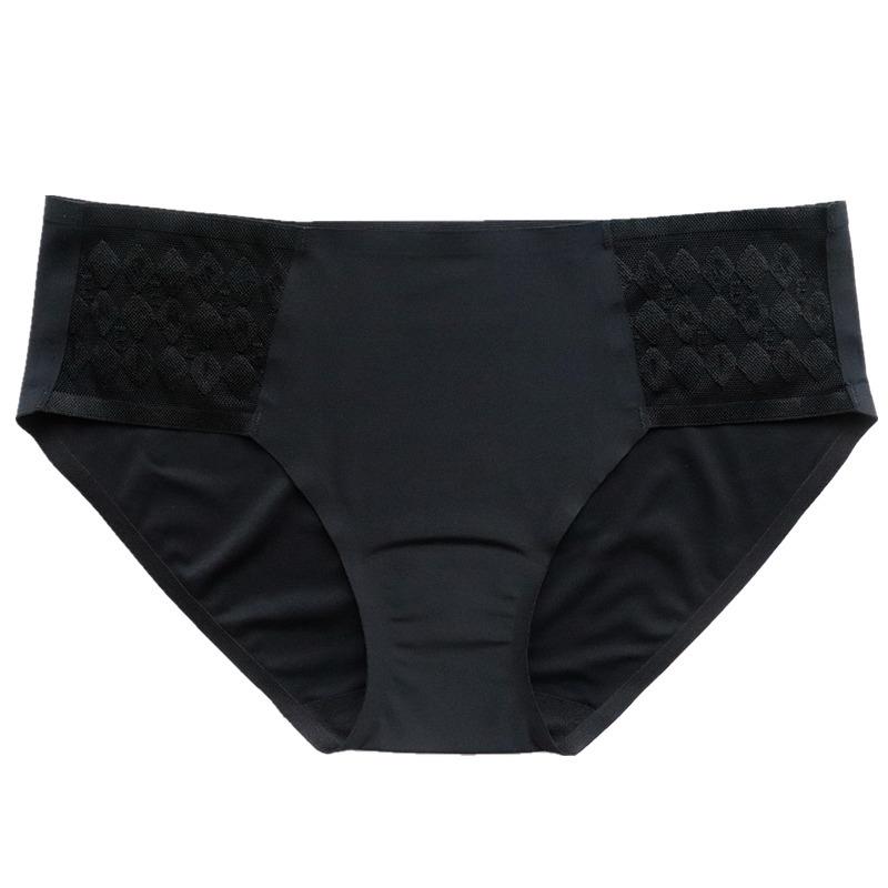 One Piece Simple Women Panties Sexy Seamless Underwear Women Low Waist Ice Silk Briefs for Women