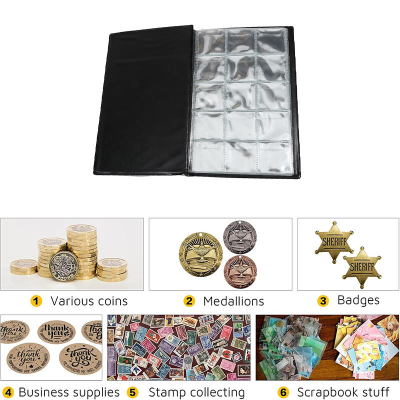 Large Capacity Coins Album Holders Home Decoration 150 Pockets Money Organizer Gifts Collection Book Stamps And Photos Albums