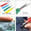 29PCS Hand Sewing Tools Set Quilting Sewing Clips & Seam Rippers & Heat Erasable Fabric Marking Pen for DIY Embroidery Tailoring