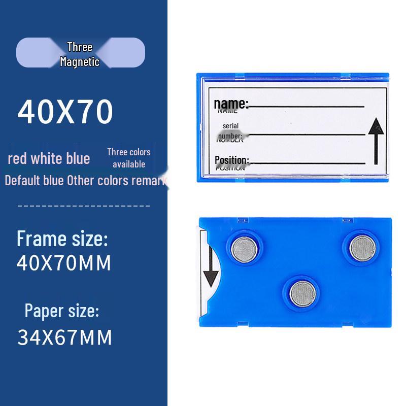 Magnetic Warehouse Shelf Label Holder Strip for Storage Organization