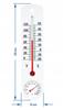 Indoor Thermometer with Hygrometer, White, 25 Cm