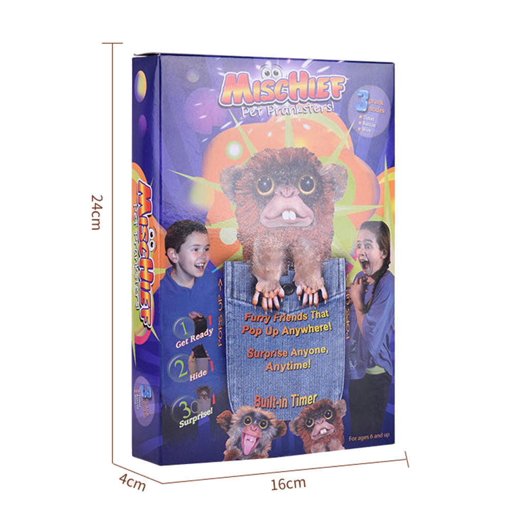 Christmas Prank Toys Tricky Surprise Spoof Monkey Jitters Furry Up Surprise