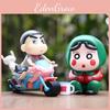 Adorable Pvc Shinnosuke Motorcycle Model Unique Fun Figurine For Room Decor