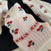 Hollow Out Cherry Short Socks Ruffle Summer Tube Socks Fashion Mesh Ankle Socks  Streetwear