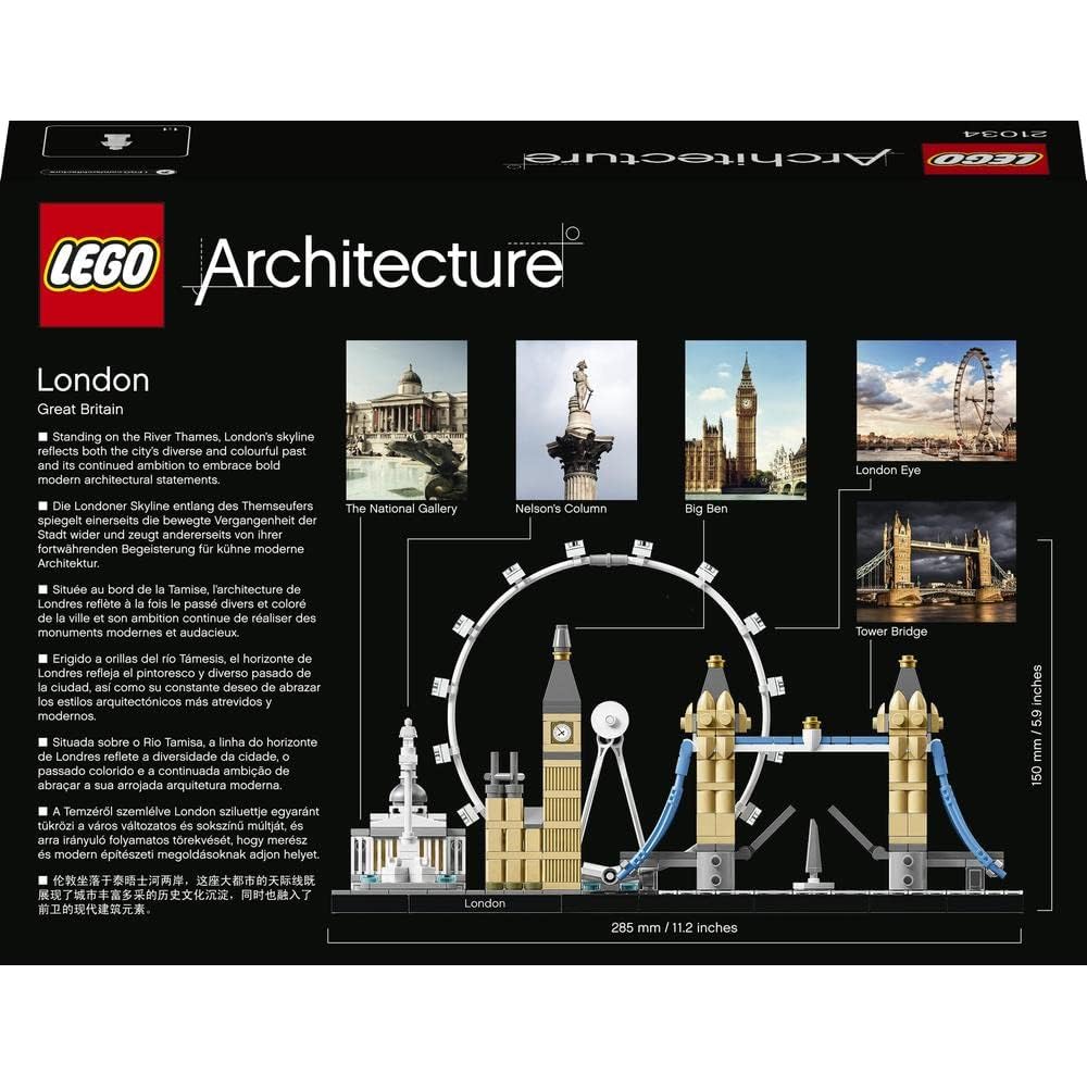 LEGO Architecture London Set 21034 Building Blocks for Creative Play
