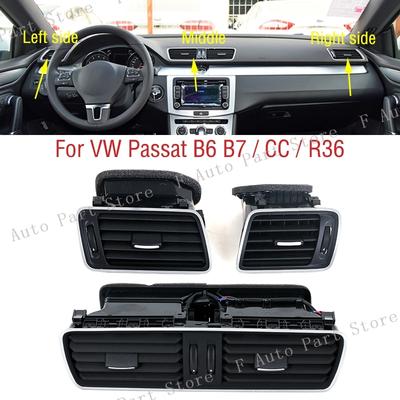 Für VW Passat B6 B7 CC R36 Armaturenbrett vorne Lüftungsauslass Klimaanlage A/C Lüftungsschlitze