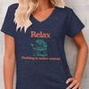 Funny Dog Mom Retro Vintage Shirt Relax Nothing Is Under Control T Shirts Letter Print Dog Lover Gift Fashion Womens Clothing
