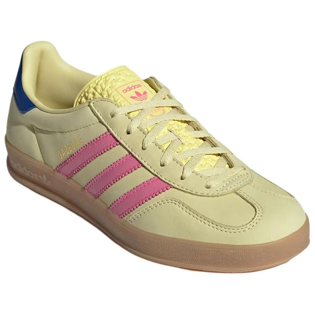adidas Gazelle Indoor Giallo Polvere Rosa Lucido Sneakers Uomo Blu Reale JI2719