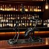 Metal Skeleton Wine Bottle Holder Steampunk Style Skull Coke And Wine Bottle Stand for Whiskey Beer Gothic Halloween Home Decoration