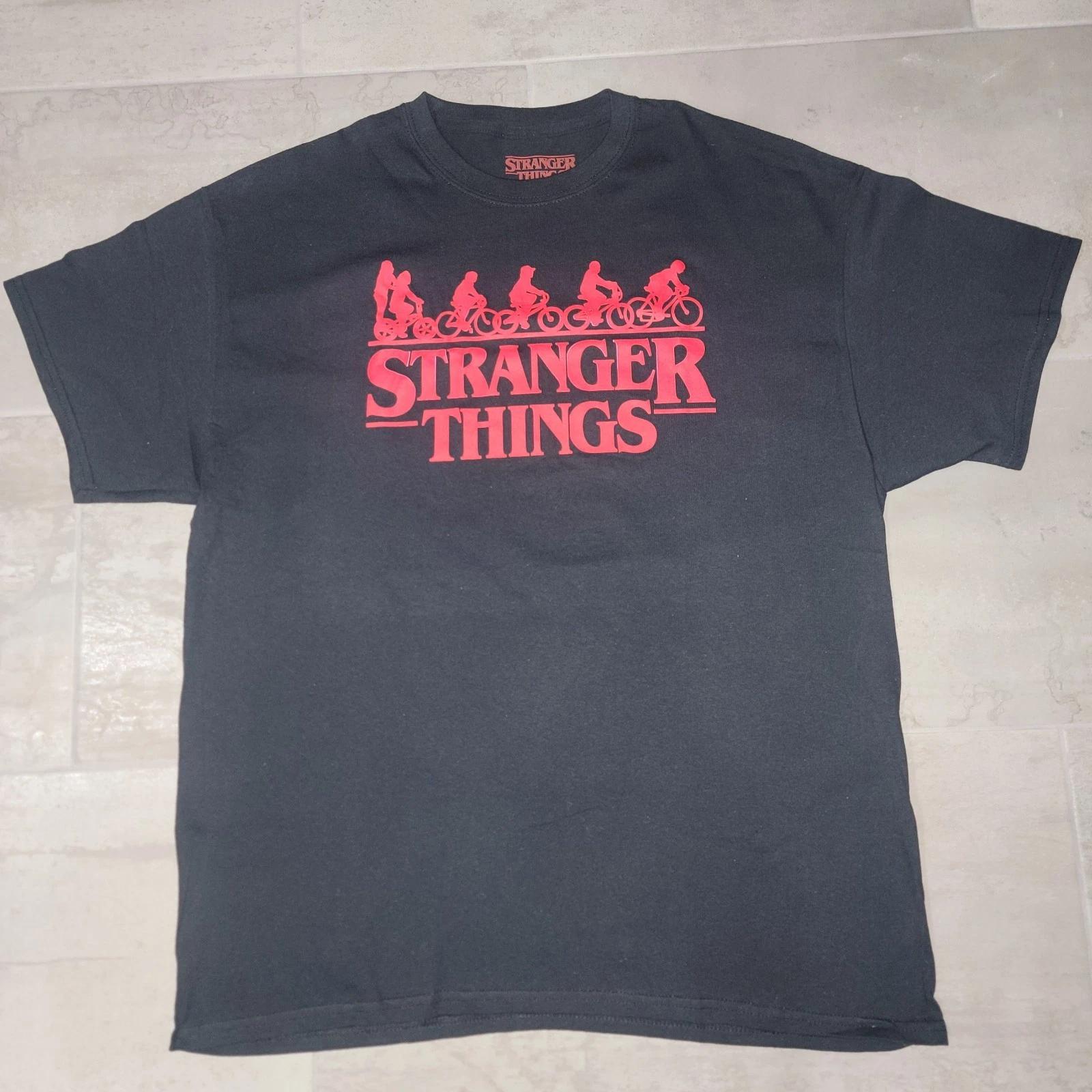 

Футболка Stranger Things Netflix 100% Хлопок Мужские Футболки Топ Размер XL (Новый б/п) 2XL