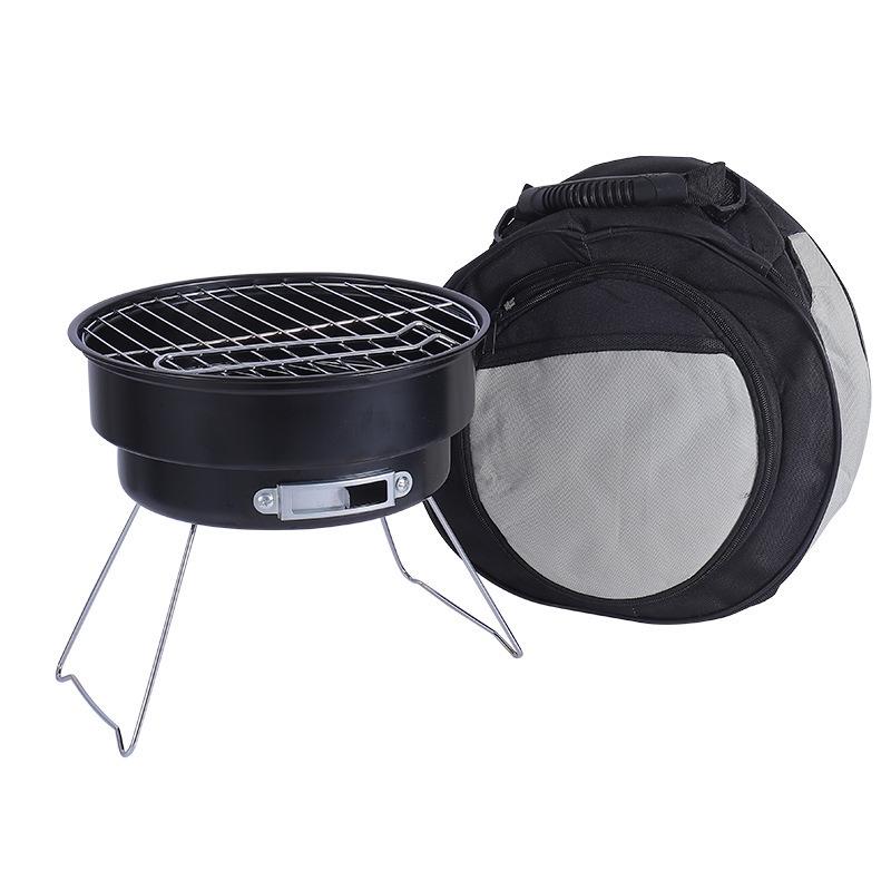 Portable Folding Charcoal BBQ Grill for Camping and Picnics