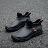 New Men's Rain Shoes Waterproof Rain Boots Non-slip Water Shoes Fashionable Low-top Wear-resistant Casual