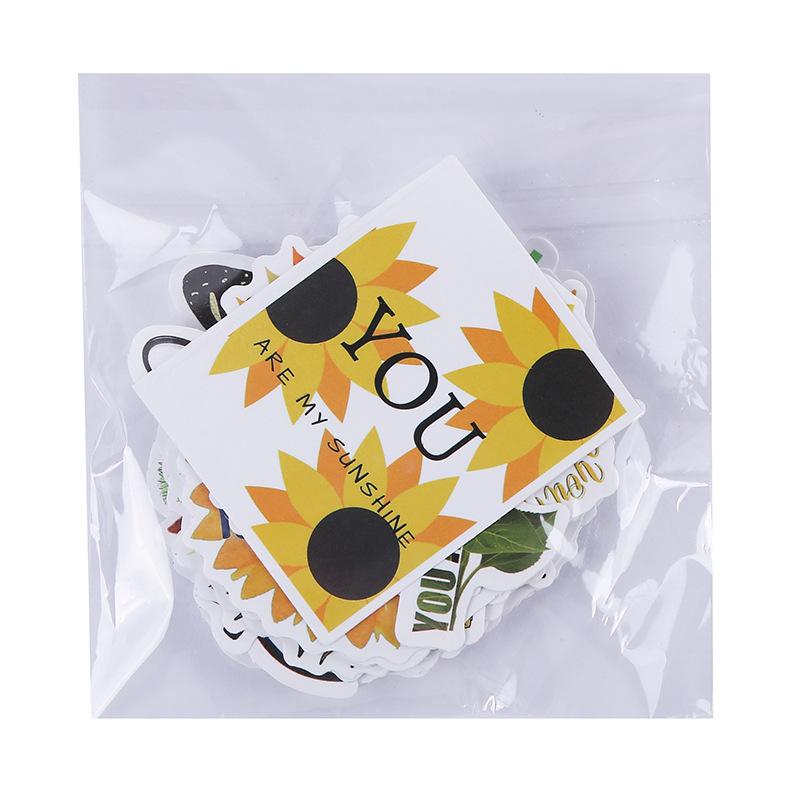 50Pcs Sunflower Stickers Decals You are My Sunshine Stickers for Kids Teens Adults Waterproof Vinyl Stickers for Laptop Water Bottle Guitar Scrapbo