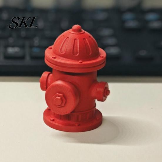 Hydrant Shape Toy 3D Printed Fidget Clicker, Mini Fake Finger Stress Relief Desk Push Toy, Gift for Kids Teens Adults Clicker