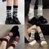 1Pair Women'S Autumn Winter Legwarmers Socks Retro Snowflake Leg Warmer Jk Lolita Girls Warm Knitted Leg Covers