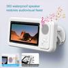 Bathroom Waterproof Mobile Phone Box Bluetooth Speaker Audio Bath TV Stand Mobile Phone Holder 360° Rotation Touch Screen
