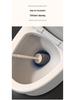 Luxury Wall-Mounted Quick-Dry Toilet Brush Set with Base for Cleaning Bathroom Corners