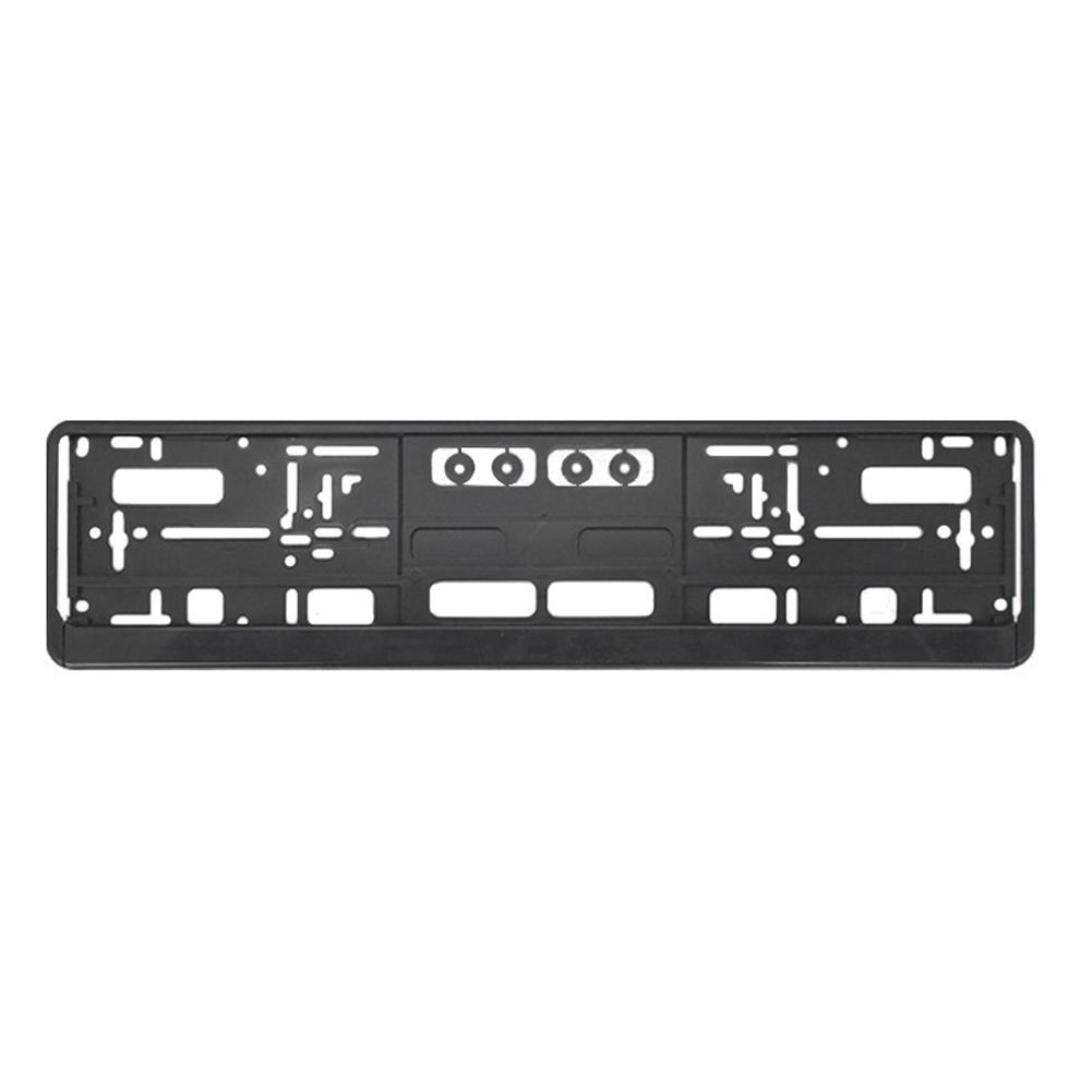 2Pcs Black EU Standard License Plate Holder Bracket Frame Anti-corrosion Waterproof Durable Car Auto Accessories Mount Cover License Plate Covers