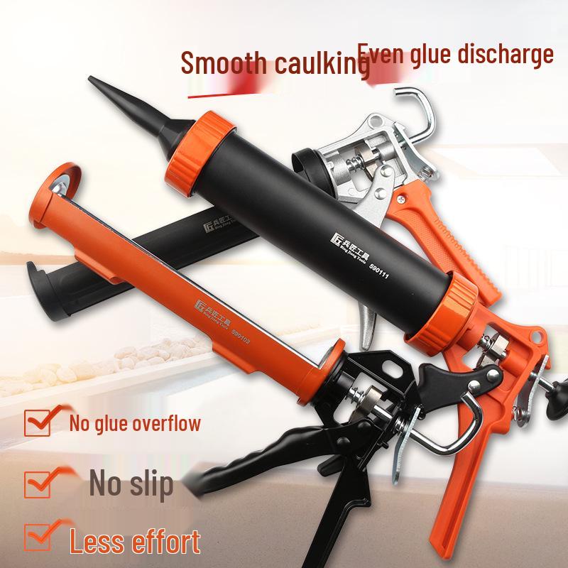 Glass Glue Gun - Silicone Caulking and Sealant Tool for Home Use