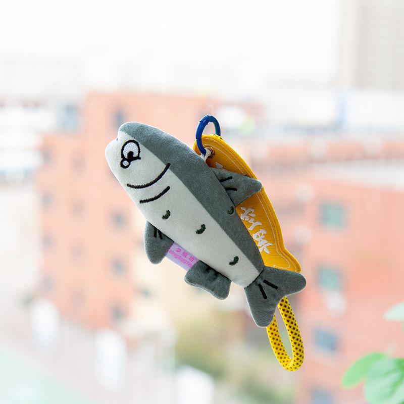 Fishing Charm Series: Decompression Plush Marine Fish and Bass Toys