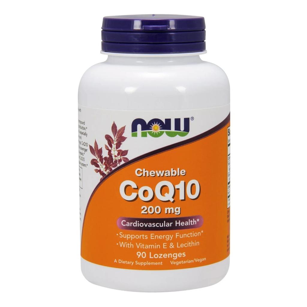 CoQ10 with Lecithin & Vitamin E, 200mg (Chewable) - 90 Lozenges