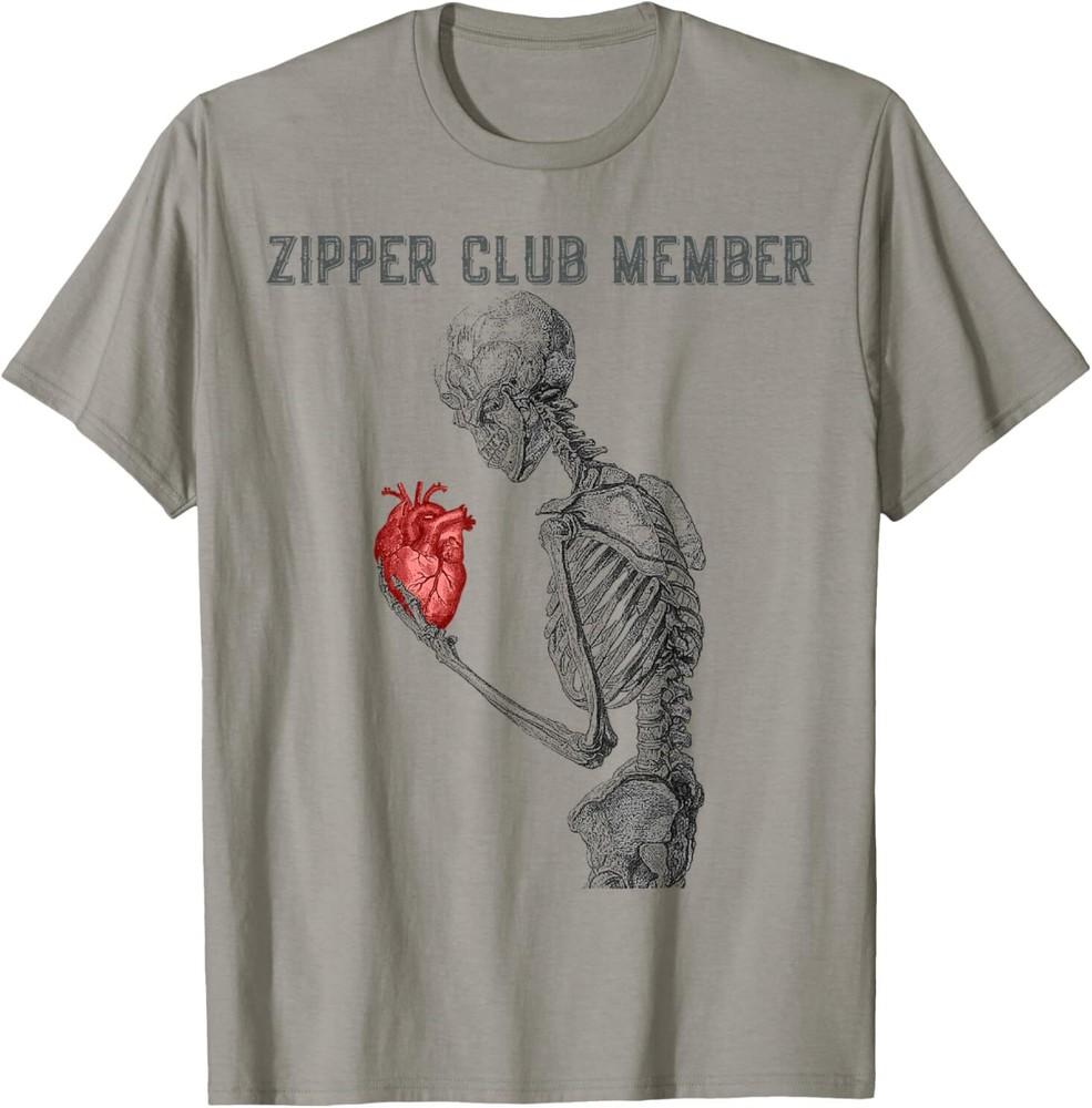 Open Heart Surgery Survivor Skeleton Skull Distressed Art T-Shirt NEW SHIRT 2025 Unisex T-Shirt L