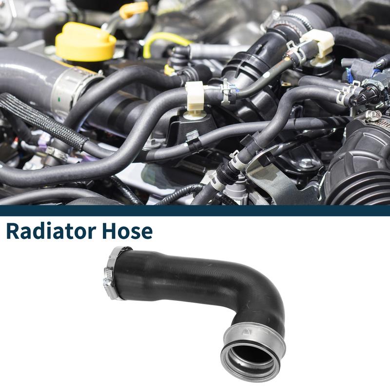 X Autohaux Radiator Hose Heater Hose for Skoda Octavia II 1.8 TSI 2007-2013 No.1K0145834N Rubber Intercooler Pipe Black 1 Pc