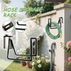 Gartenschlauchhalter Wasserschlauchhalter Universell Robust Rostbeständig Metall Garagenwandhaken für Außenbereich Garten Garage