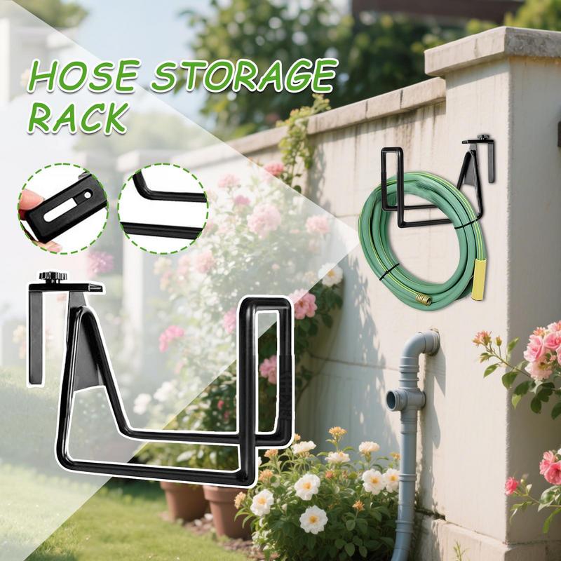 Gartenschlauchhalter Wasserschlauchhalter Universell Robust Rostbeständig Metall Garagenwandhaken für Außenbereich Garten Garage