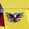 USA Whitehead Eagle Flag Reflective Decal, Premium Waterproof High Visibility Sticker for Car Motorcycle Styling